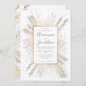 Gilded Meadow gold blush pinks. Kaart (Voorkant / Achterkant)