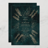 Gilded Meadow Holiday Card Feestdagenkaart (Voorkant / Achterkant)