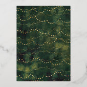 Gilded Merry Photo Folie Feestdagenkaart (Achterkant)