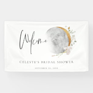 Gilded Moon Wildflower Welcome Party Banner