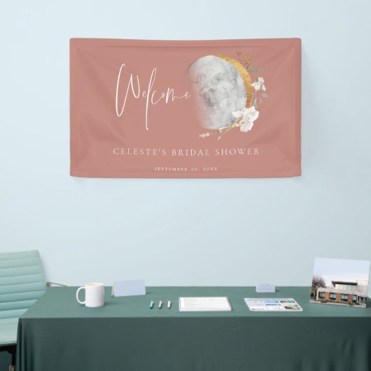 Gilded Moon Wildflower Welcome Party Banner (Beurs)