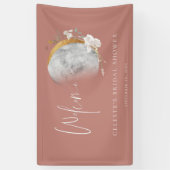 Gilded Moon Wildflower Welcome Party Banner (Verticaal)