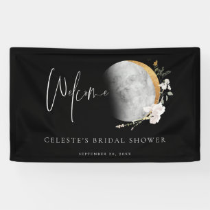 Gilded Moon Wildflower Welkom Partij Spandoek