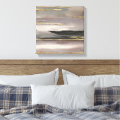 Gilded Morning Fog II Gold Abstract Print (Insitu (Slaapkamer))