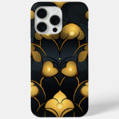 Gilded Noir Bloom Art Deco Case-Mate iPhone Case (Achterkant)