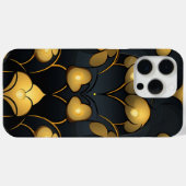 Gilded Noir Bloom Art Deco Case-Mate iPhone Case (Achterkant (horizontaal))