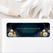 Gilded Palace Dome Midnight Navy Rose Etiket (Insitu)