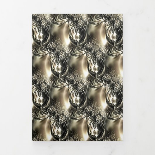 Gilded Pearls Drieluik Wenskaart (Cover)