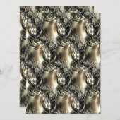 Gilded Pearls Feestdagenkaart (Voorkant / Achterkant)