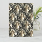 Gilded Pearls Feestdagenkaart (Staand voorkant)