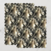 Gilded Pearls Feestdagenkaart (Voorkant / Achterkant)