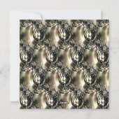 Gilded Pearls Feestdagenkaart (Achterkant)