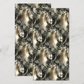 Gilded Pearls Feestdagenkaart (Voorkant / Achterkant)
