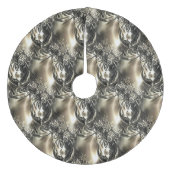 Gilded Pearls Fleece Kerstboom Rok (Voorkant)