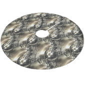 Gilded Pearls Fleece Kerstboom Rok (Gekanteld)