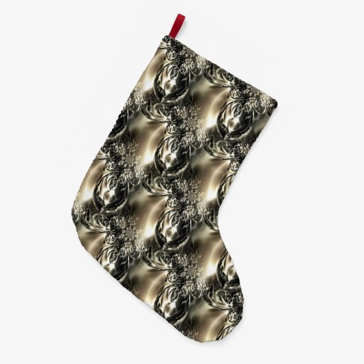 Gilded Pearls Grote Kerstsok (Voorkant (Hangend))