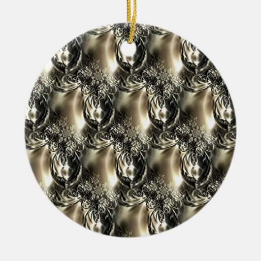 Gilded Pearls Keramisch Ornament (Voorkant)