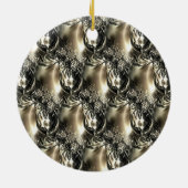 Gilded Pearls Keramisch Ornament (Achterkant)