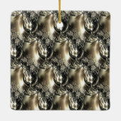 Gilded Pearls Keramisch Ornament (Achterkant)