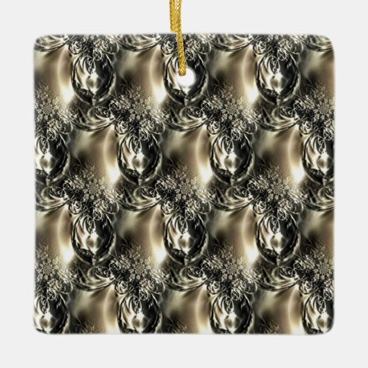 Gilded Pearls Keramisch Ornament (Voorkant)
