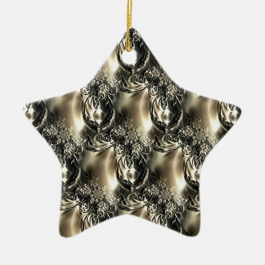 Gilded Pearls Keramisch Ornament (Voorkant)