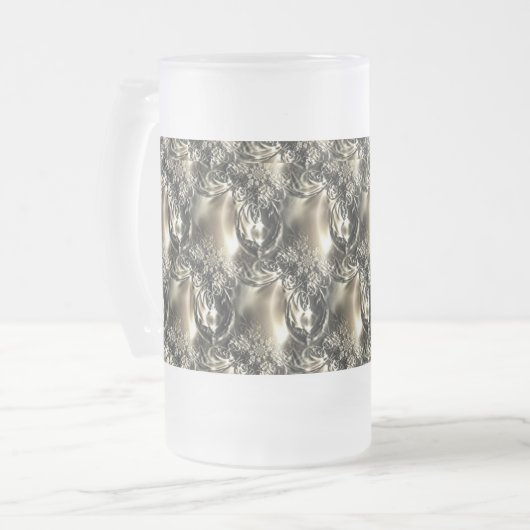 Gilded Pearls Matglas Bierpul (Voorkant links)