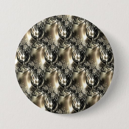 Gilded Pearls Ronde Button 7,6 Cm (Voorkant)