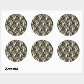 Gilded Pearls Ronde Sticker (Vel)