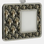 Gilded Pearls Verzilverd Omlijst Ornament (Rechts)