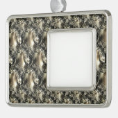 Gilded Pearls Verzilverd Omlijst Ornament (Links)