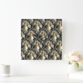 Gilded Pearls Vierkante Klok (Huis)