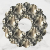 Gilded Pearls Wijnglaslabel (Voorkant)