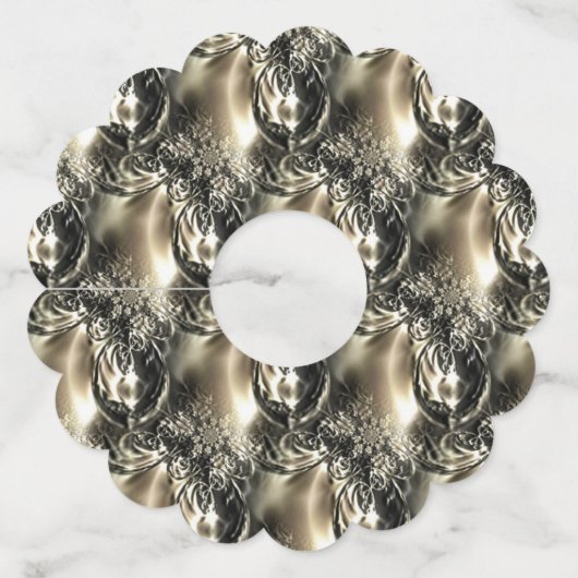 Gilded Pearls Wijnglaslabel (Voorkant)