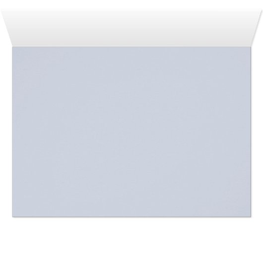 Gilded Roos Dusty Blue Waterverf Wedding (Binenzijde Horizontaal (Onderkant))