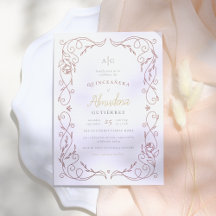 Gilded Roos Gold Lijst Elegant Quinceañera Foto