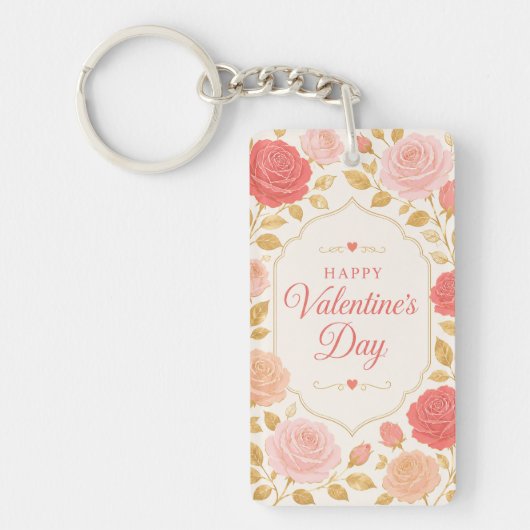 Gilded Rose Valentijn Romance Sleutelhanger (Voorkant)