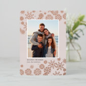 Gilded Snow | Foto Folie Feestdagenkaart (Staand Voorkant)