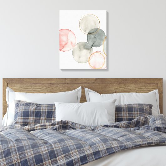 Gilded Spheres Canvas Afdruk (Insitu (Slaapkamer))