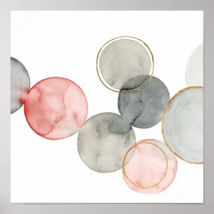 Gilded Spheres Poster