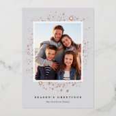 Gilded Stars | Foto Folie Feestdagenkaart (Voorkant)