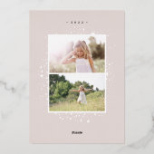 Gilded Stars | Foto Folie Holiday Kaart (Achterkant)