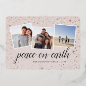 Gilded Stars | Fotocollage Folie Feestdagenkaart (Voorkant)