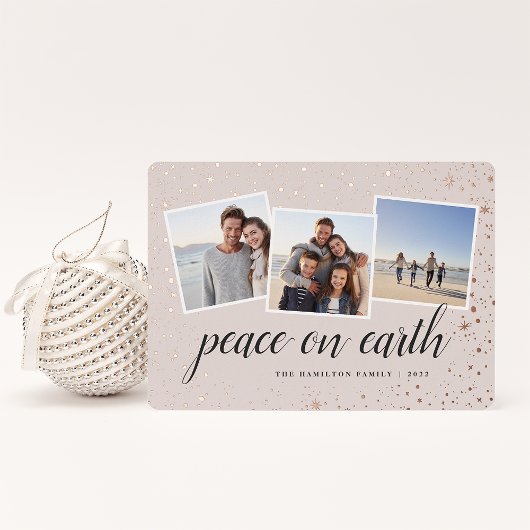 Gilded Stars | Fotocollage Folie Feestdagenkaart