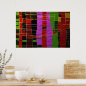 Gilded Stripes Poster (Keuken)