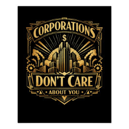 Gilded Towers of Greed Perfect Poster