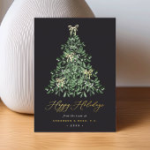 Gilded Tree Double Sided Corporate Folie Feestdagenkaart