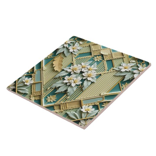 Gilded Trellis Tegeltje (Zijkant)