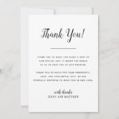 Gilded Tropics Wedding Photo Bedankkaart (Achterkant)