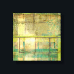 Gilded Turquoise en Green Abstract Painting Canvas Afdruk<br><div class="desc">Een abstract schilderij van Jennifer Goldberger, dat gebruik maakt van tinten van gegoten turquoise en groen om een warm, bekend gevoel te creëer. Een mooie wandeling door de bossen tijdens de lente of de zomer zou een aantal van deze zelfde kleuren opleveren. Breng het geschenk van natuur naar huis door...</div>