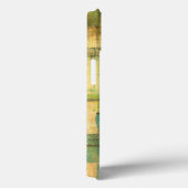 Gilded Turquoise en Green Abstract Painting Case-Mate iPhone Case (Achterkant / Rechts)